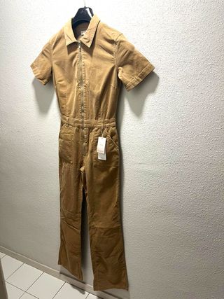 Mono de pana largo marrón