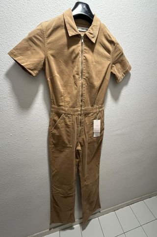 Mono de pana largo marrón