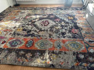 Tappeto Grande Stile Rustico Multicolore