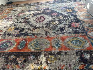 Tappeto Grande Stile Rustico Multicolore