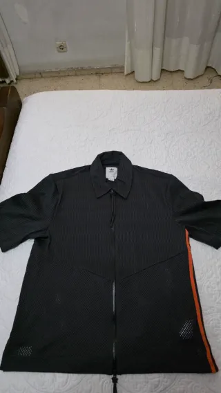 Camisa Adidas Oversize S/M/L Negra Naranja