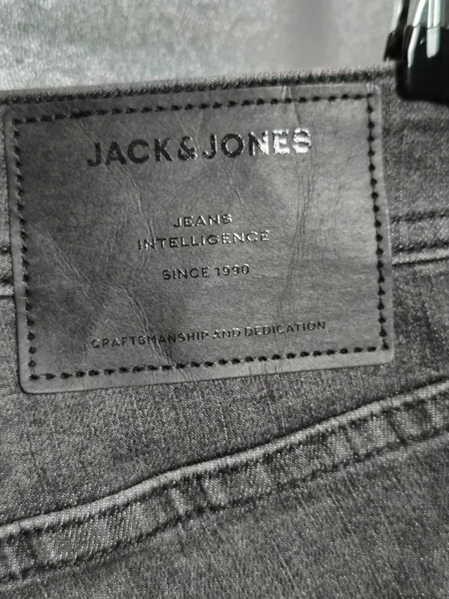 Vaqueros JACK & JONES Skinny Gris Talla 46