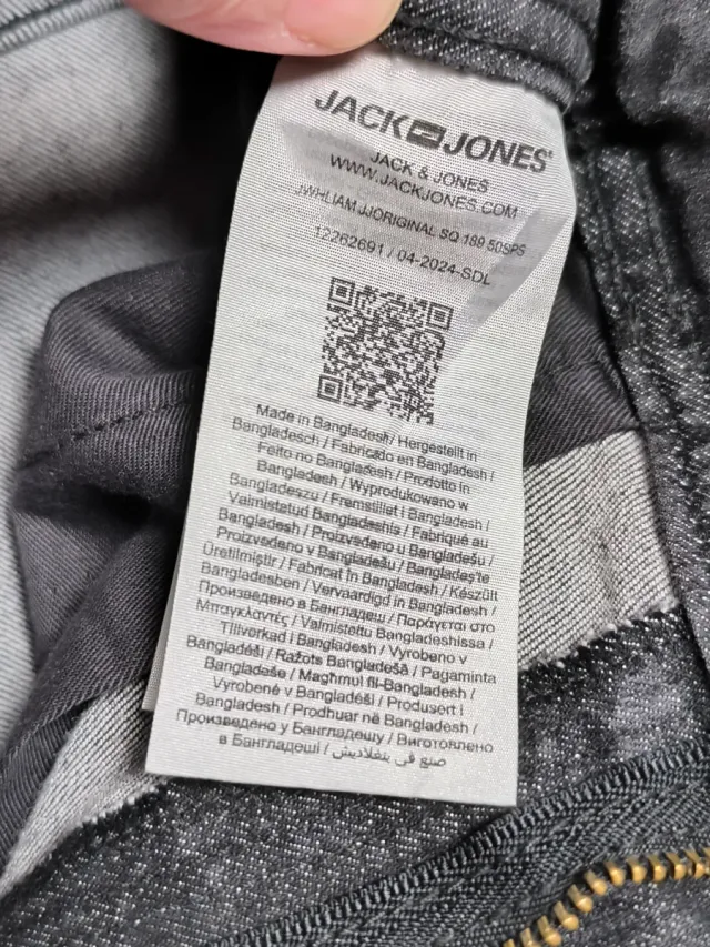 Vaqueros JACK & JONES Skinny Gris Talla 46