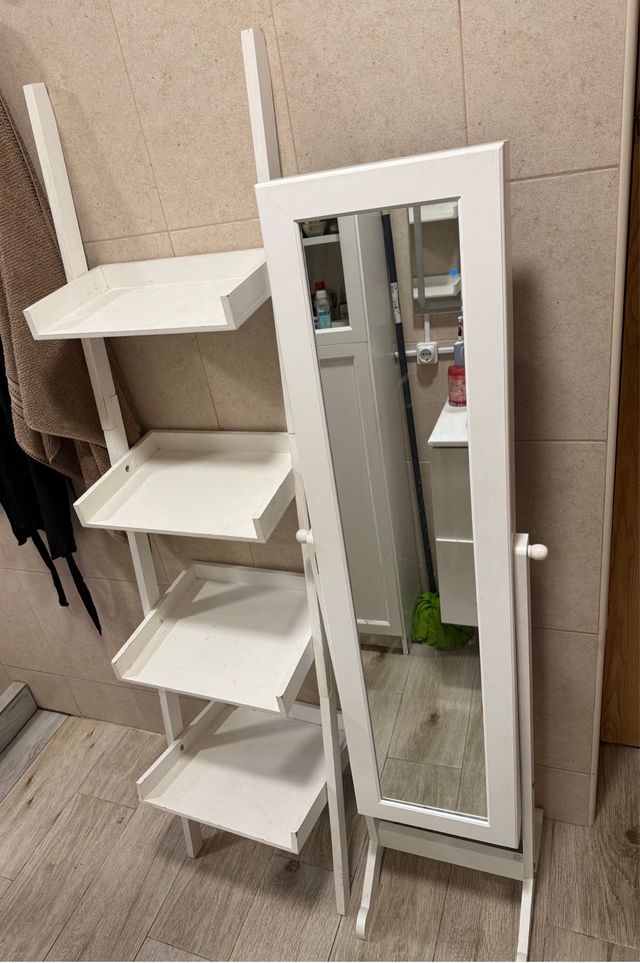 Joyero espejo con estantería