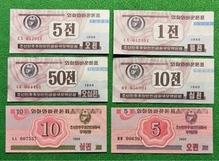 Banconote Corea del Nord 1988