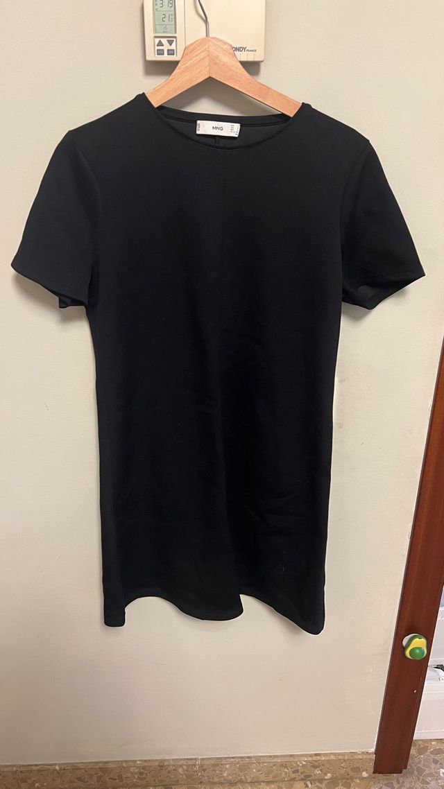 Vestido básico negro Mango Talla L