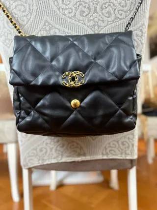 Borsa Chanel Nero Dorato