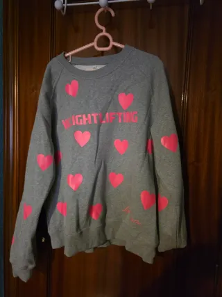 Sudadera Lydia Valentin XL Corazones Rosa