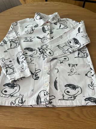 Chaqueta vaquera Snoopy blanca