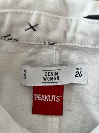 Chaqueta vaquera Snoopy blanca