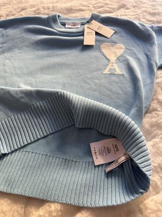 Jersey AMI Paris Azul Corazón