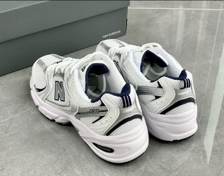 New Bàlance 530 White Silver Navy eu 36