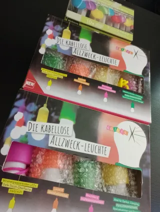 Set lampade universali senza filo colors