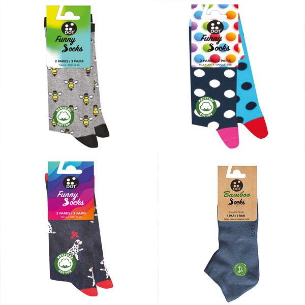 Pack 3 Pares Calcetines DOT SPORT Talla 43-46