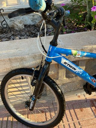 Bicicleta Btwin azul niño 6 años Decathlon