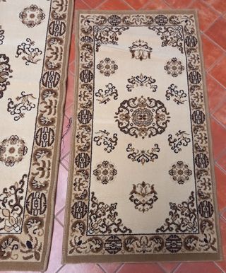 SET TRE 3 TAPPETI CAMERA DA LETTO MODELLO PESANTE