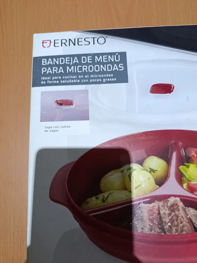 Bandeja para microondas Ernesto nunca usado