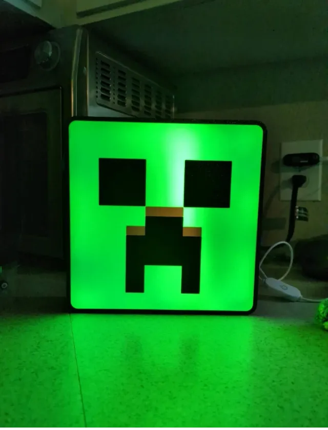 Lámpara LED Creeper Minecraft