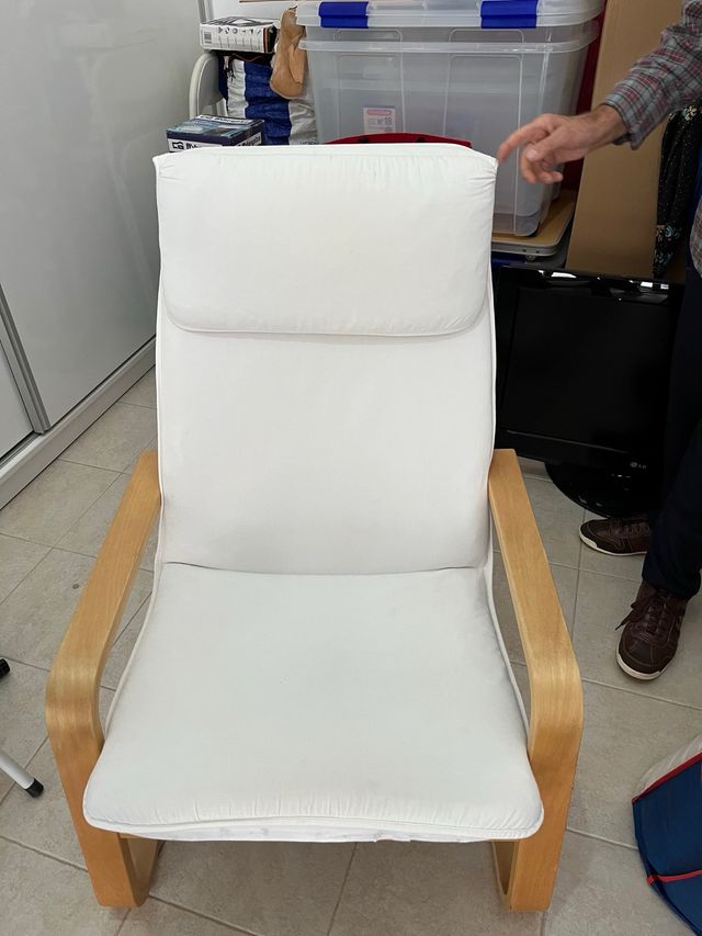 Sillón Ikea Madera Blanco