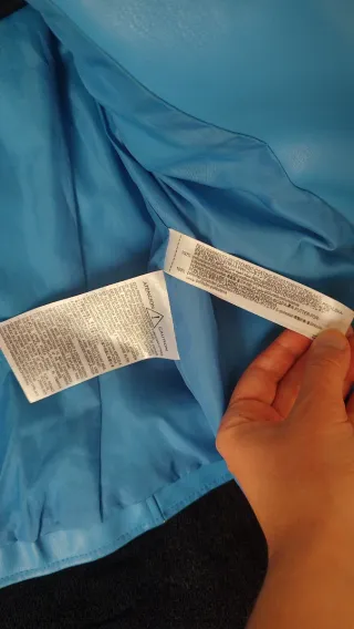 Chaqueta Biker Zara Azul Bebé Talla XS