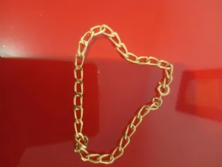 Pulsera de eslabones dorados