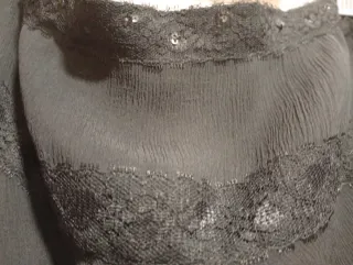 Falda Mango fiesta/cocktail negra XL