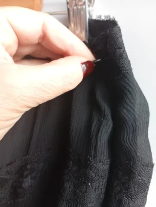 Falda Mango fiesta/cocktail negra XL