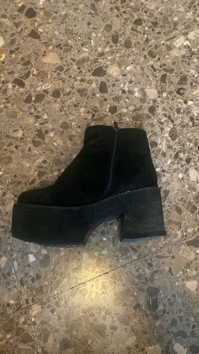Botines negros plataforma