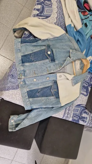 Chaqueta tejana patchwork M