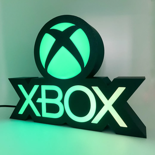 Lámpara Logo Xbox Impresa 3D