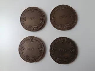 Monedas conmemorativas Telefónica (4 unidades)