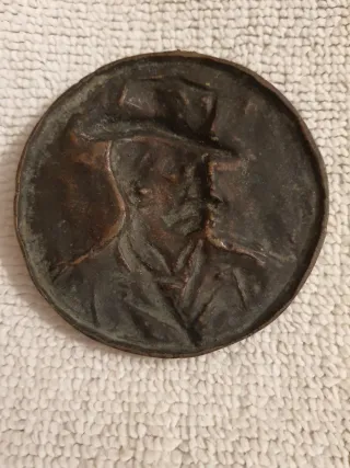 Medaglia commemorativa in bronzo Felice Cavallotti