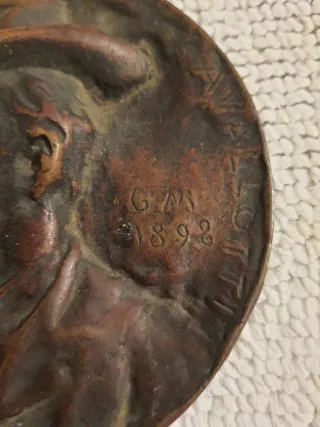 Medaglia commemorativa in bronzo Felice Cavallotti