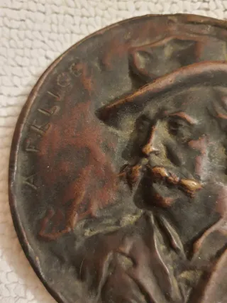 Medaglia commemorativa in bronzo Felice Cavallotti