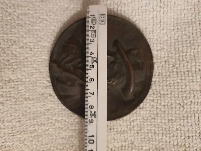 Medaglia commemorativa in bronzo Felice Cavallotti