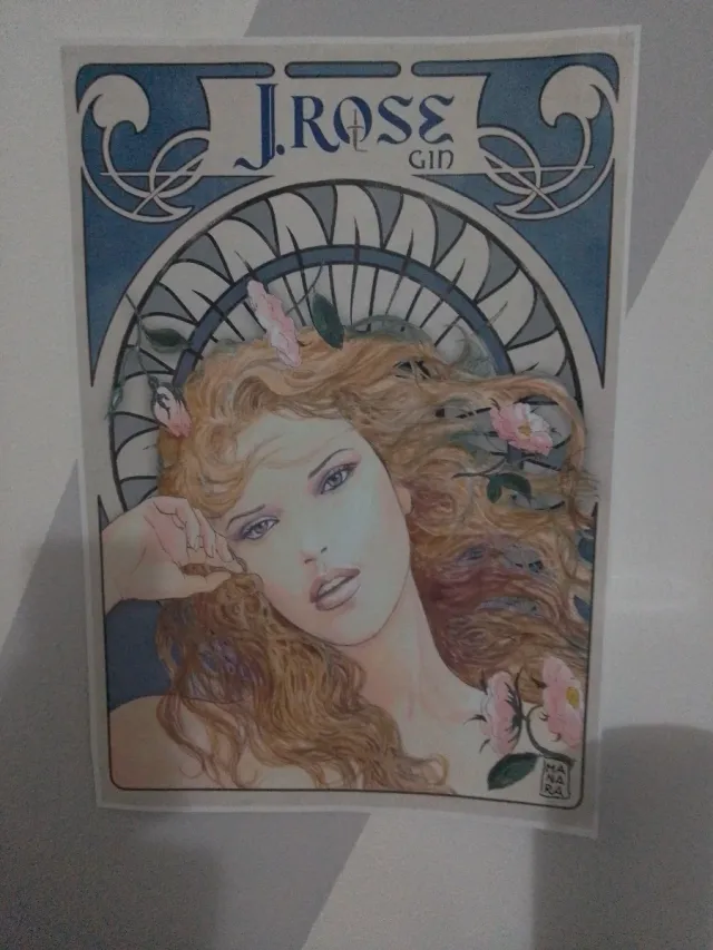 Poster J. Rose Gin Milo Manara N.9