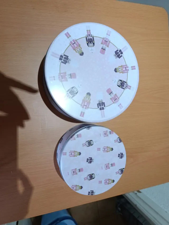 Set 2 Cajas Redondas Decoradas