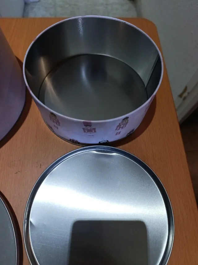 Set 2 Cajas Redondas Decoradas