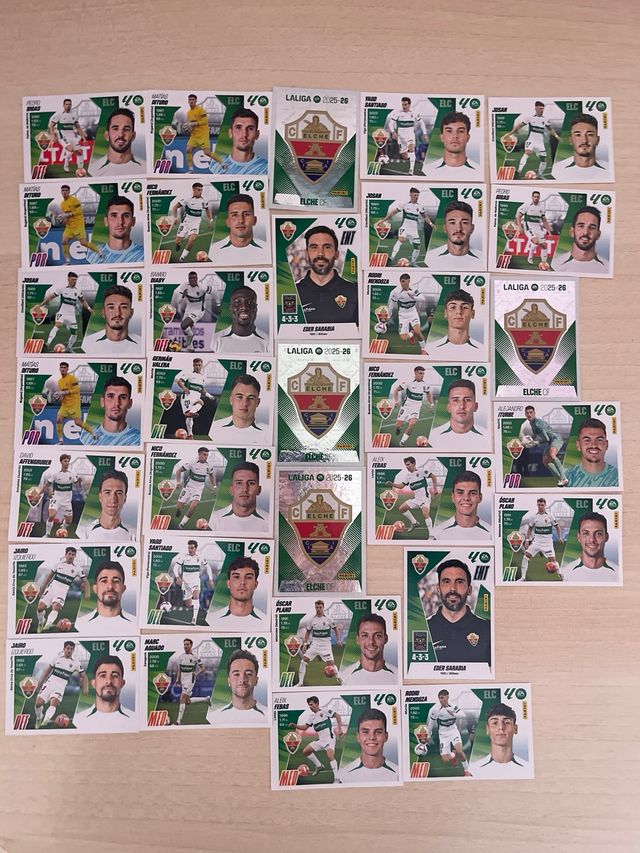 63 cromos del campionato Elche 2025-2026