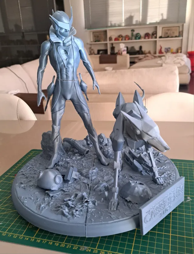 Diorama Casshern e Flender