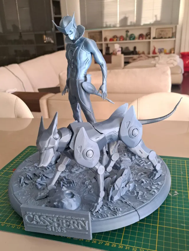 Diorama Casshern e Flender