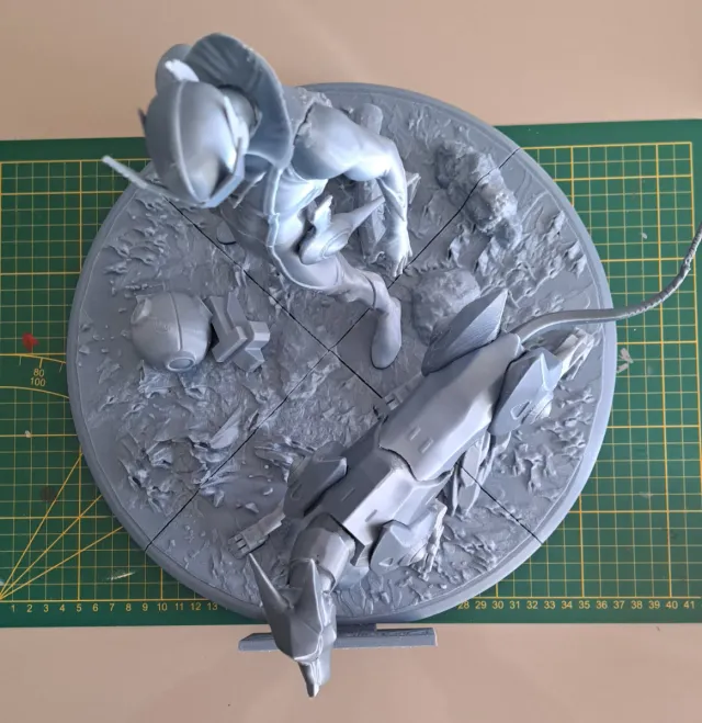 Diorama Casshern e Flender