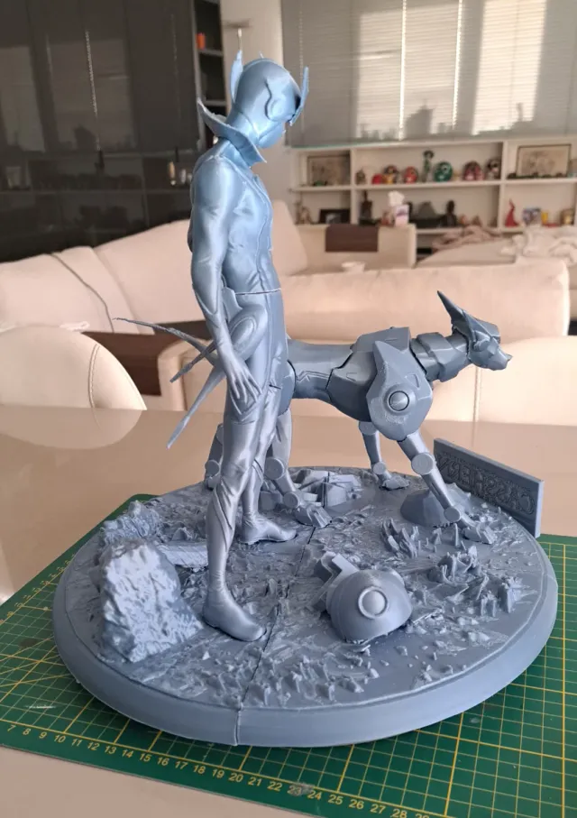 Diorama Casshern e Flender