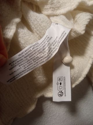 Blusa lana Massimo Dutti crema