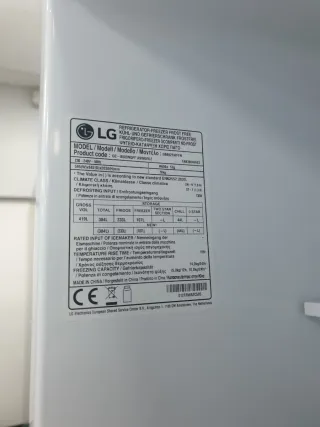 Nevera Combi LG 2m con garantía