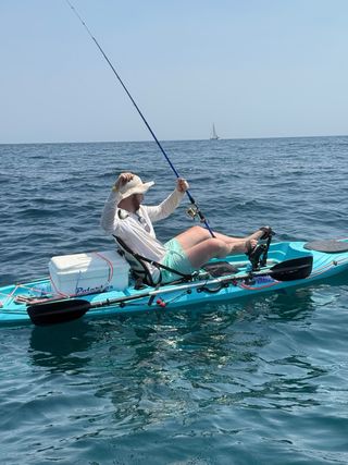 Kayak Alboran FX2, carro, remo y sonda