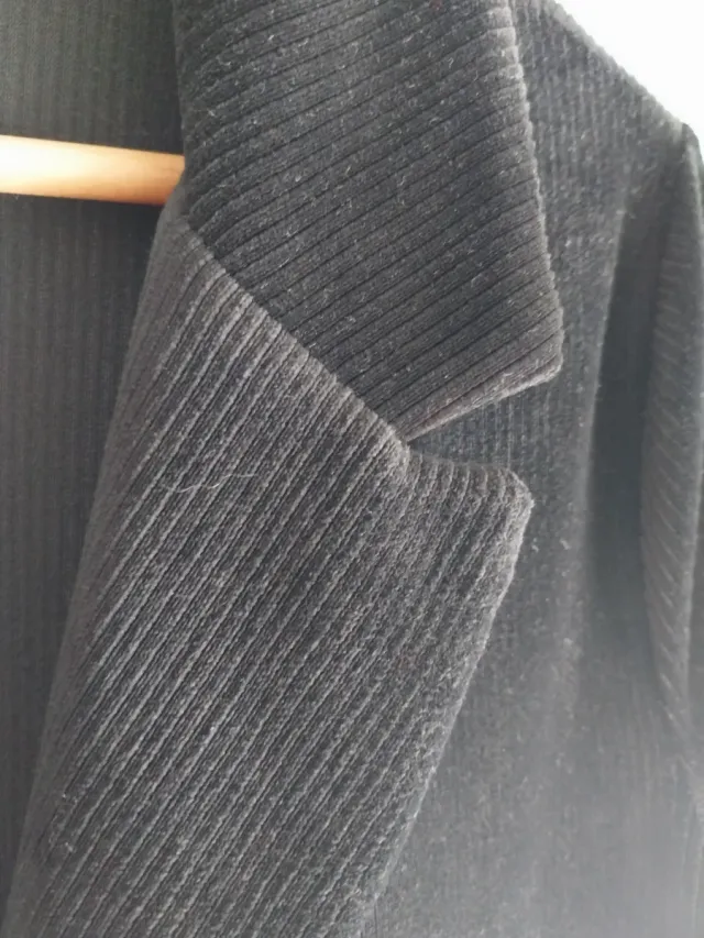 Chaqueta de pana negra Mila Talla L