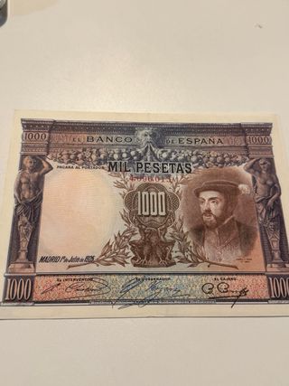 Billete 1000 Pesetas Banco de España, 1925