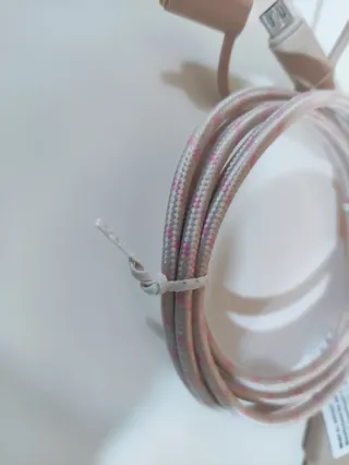 Cable Carga 3 en 1 iPhone/USB-C/Micro USB