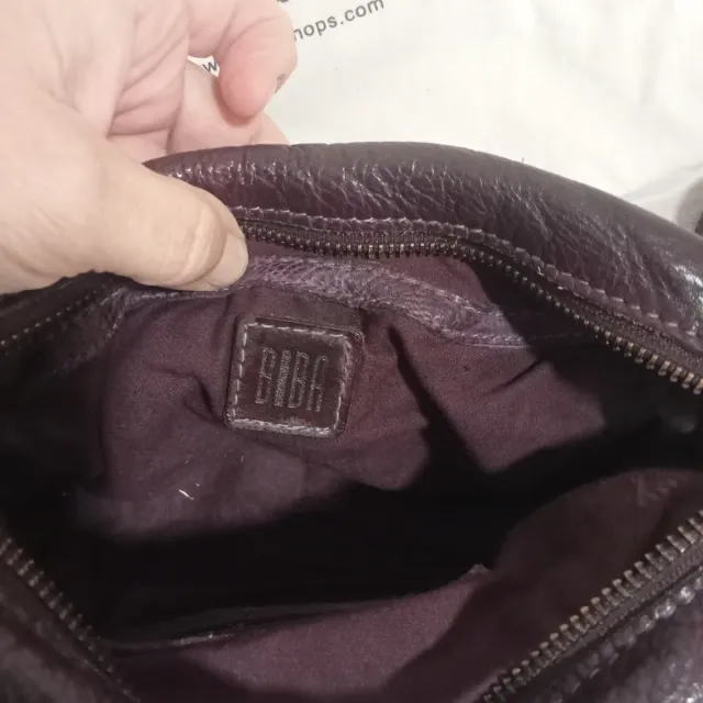 Bolso Biba Piel Tachuelas Dorado Morado